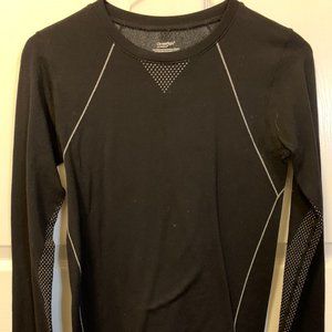 CuddlDuds Climate Right Black + White Base Layer Size Small